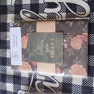 Notepad duo  diary planner handmade sealed gorgeous sending nice pen